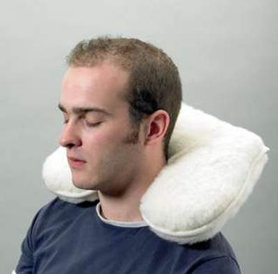 Lambswool Neck Support Cushion