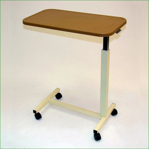 Adjustable Plastic Top Overbed Table