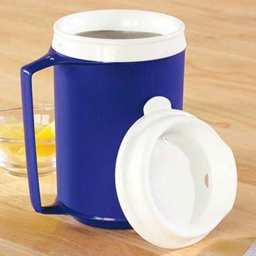 Weighted Mug With Insulated Lid
