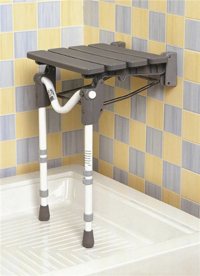 Tooting Folding Shower Seat - Slatted