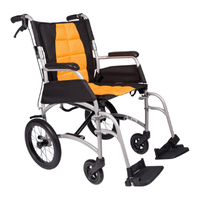 Aspire Vida Wheelchair - 18" - Transit - Orange/Black 