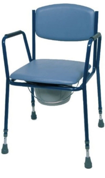 Commode - Height Adjustable - 45-60cm - Stacking - 180kg User Weight 