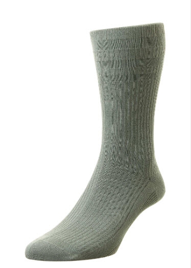Softop Cotton-Rich Extra-Wide Socks - Grey