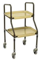 Adjustable Height Two Tray Trolley