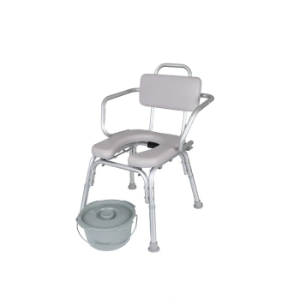 Lightweight Padded Shower Chair with Cut-Out
